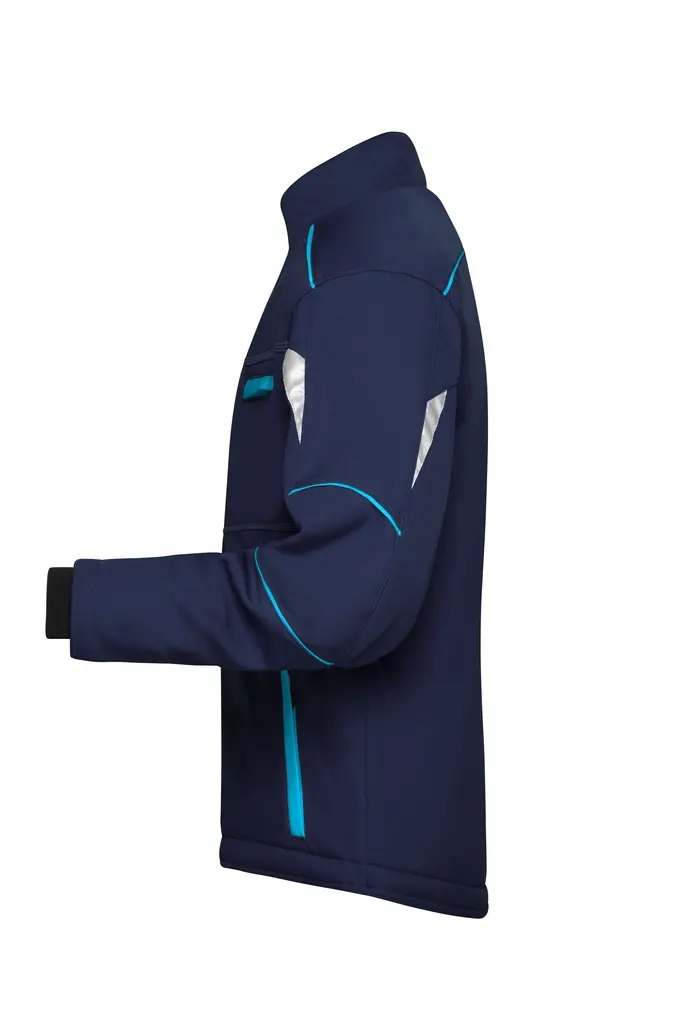 Radna softshell jakna JN853 navy/turquoise XS-4 Radna softshell jakna JN853 navy/turquoise XS-4