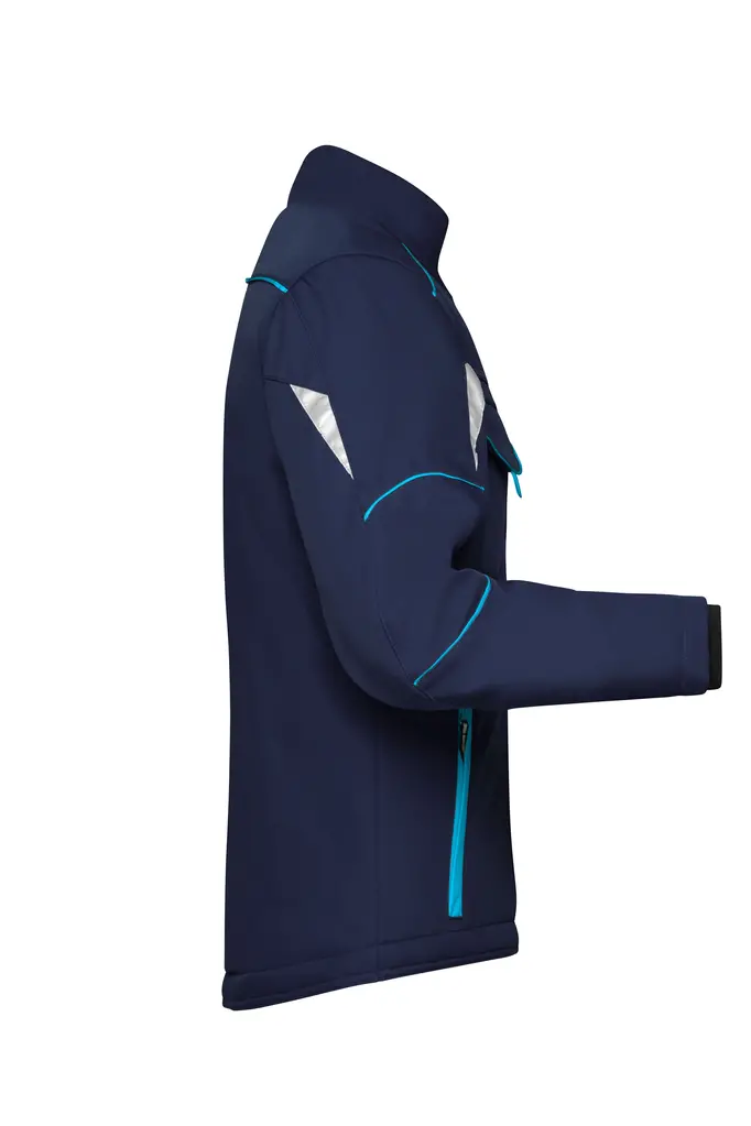 Radna softshell jakna JN853 navy/turquoise XS-5 Radna softshell jakna JN853 navy/turquoise XS-5