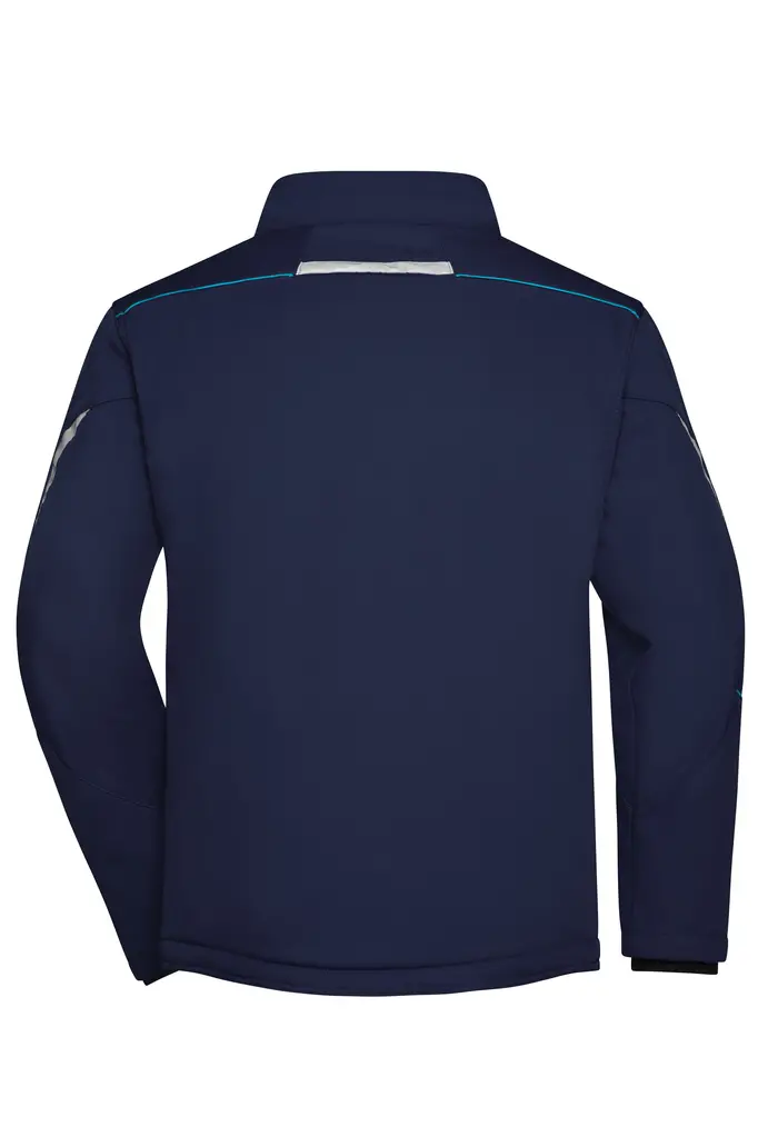 Radna softshell jakna JN853 navy/turquoise XS-6 Radna softshell jakna JN853 navy/turquoise XS-6