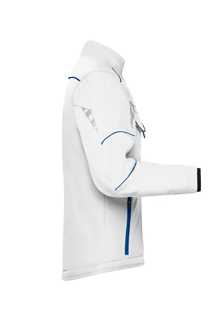 Radna softshell jakna JN853 white/royal XS-5