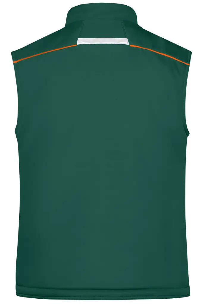 Radni softshell prsluk JN854 dark-green/orange XS-7