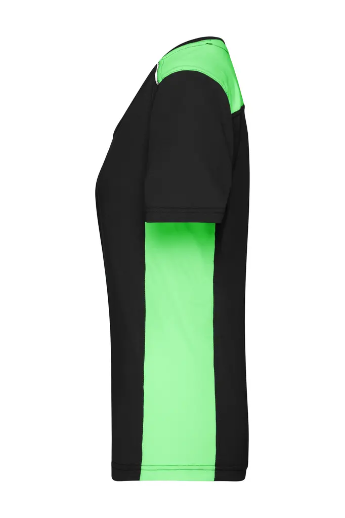 Ženska radna majica JN859 black/lime-green L-1