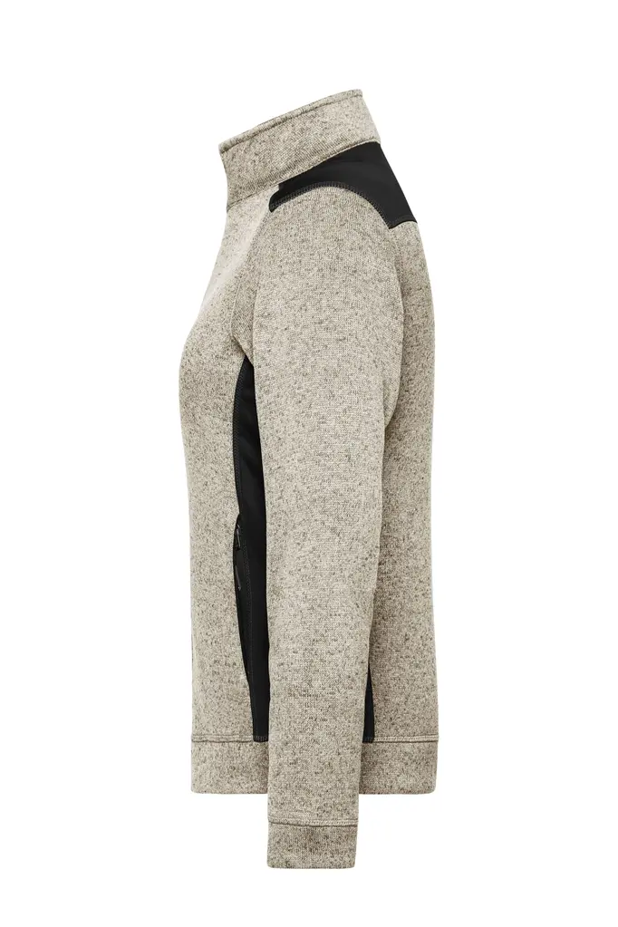 Radni flis ženski JN861 stone-melange/black XS-4 Radni flis ženski JN861 stone-melange/black XS-4