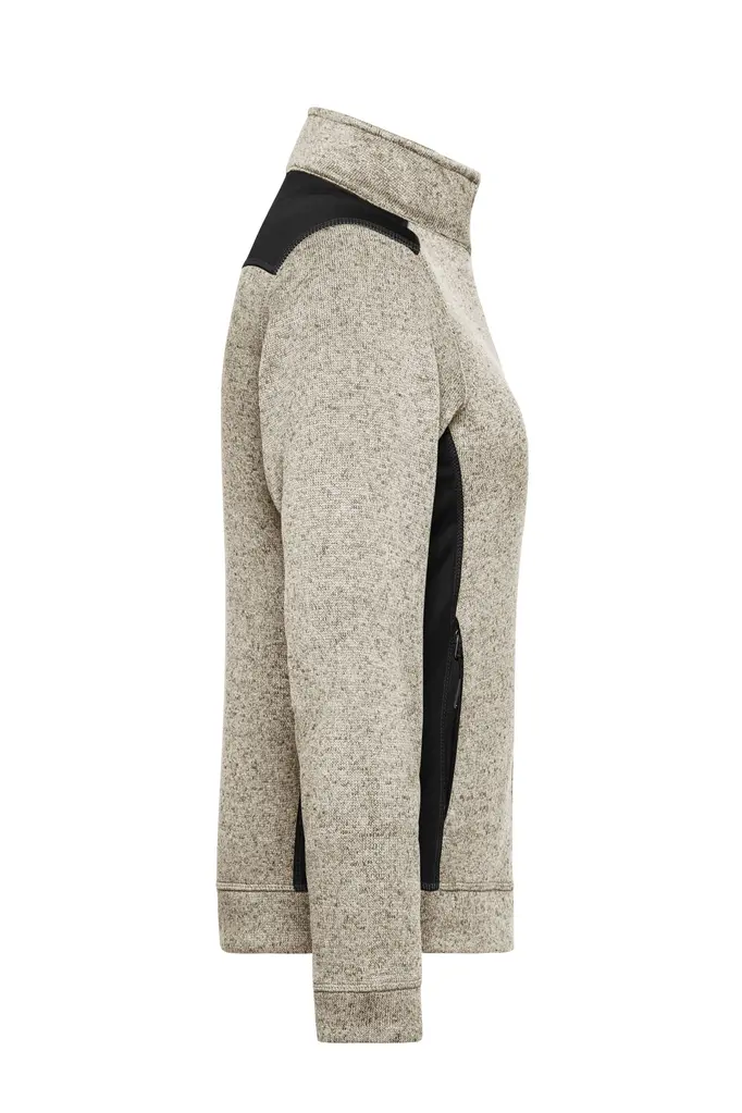 Radni flis ženski JN861 stone-melange/black XS-5 Radni flis ženski JN861 stone-melange/black XS-5