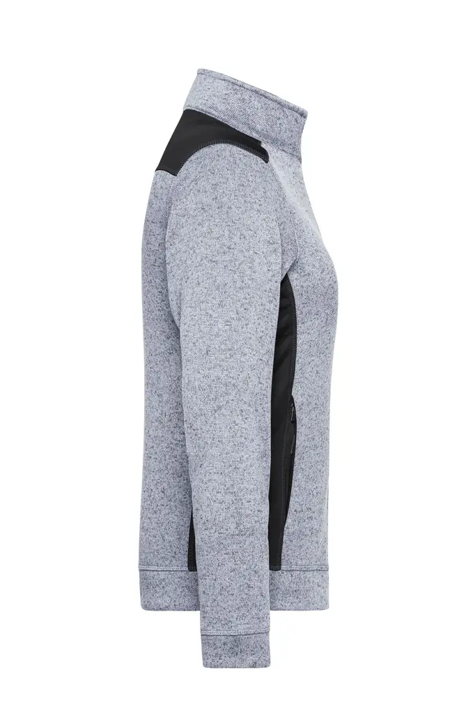 Radni flis ženski JN861 white-melange/carbon XS-5