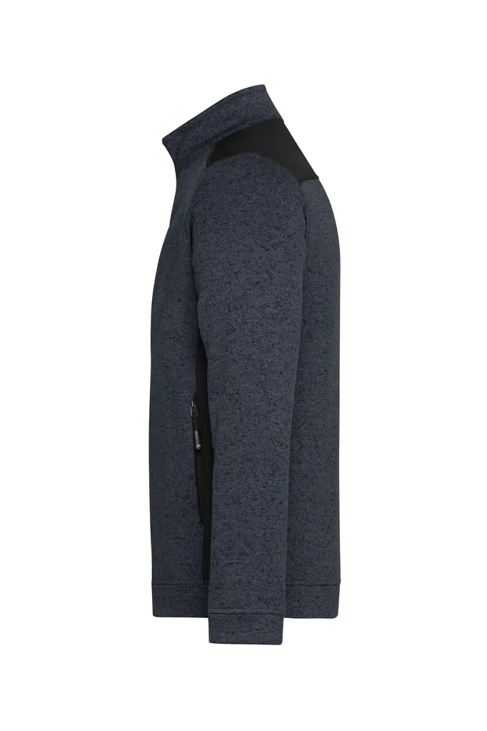 Radni flis  JN862 carbon-melange/black XS-4