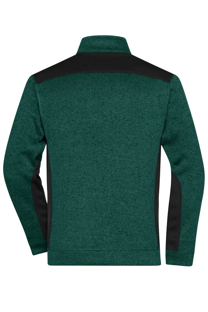 Radni flis  JN862 dark-green-melange/black XS-6
