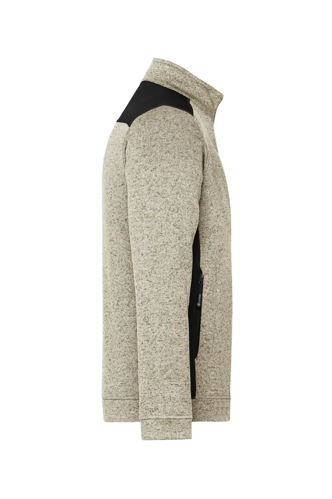 Radni flis  JN862 stone-melange/black XS-5