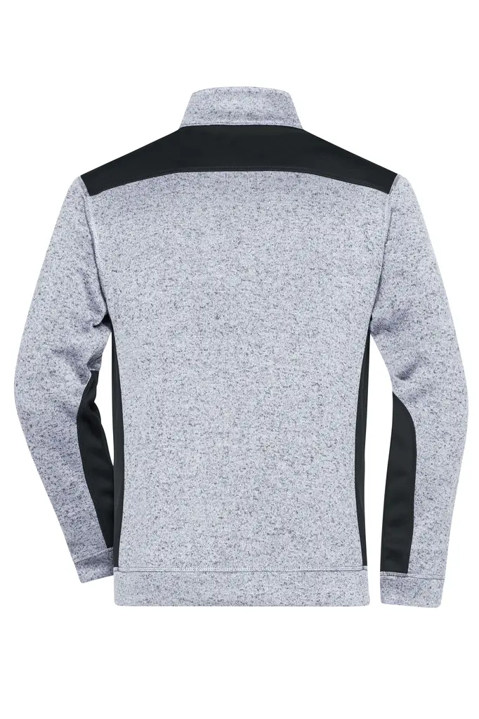 Radni flis  JN862 white-melange/carbon XS-6