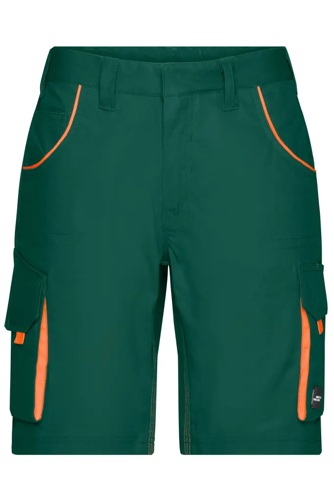 Radne bermude JN872 dark-green/orange 42-0