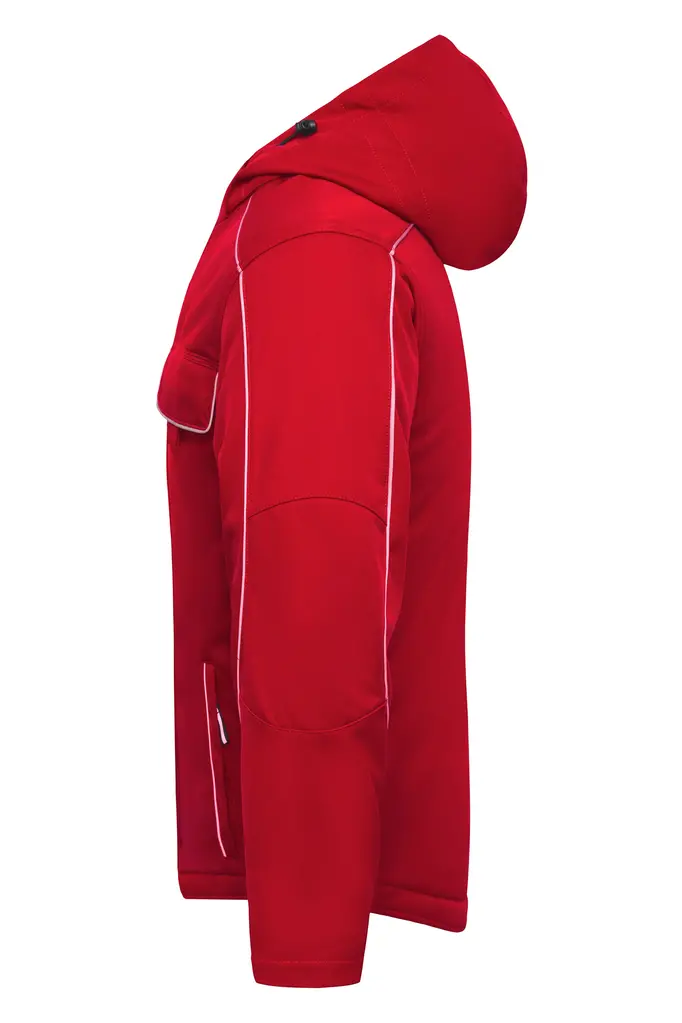 Radna softshell jakna JN886 red XS-4