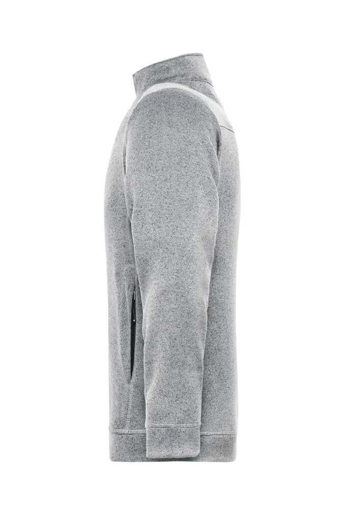 Radni flis JN898 white-melange/carbon XS-4