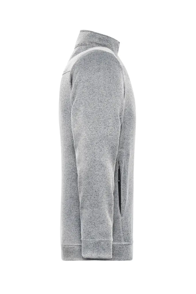 Radni flis JN898 white-melange/carbon XS-5