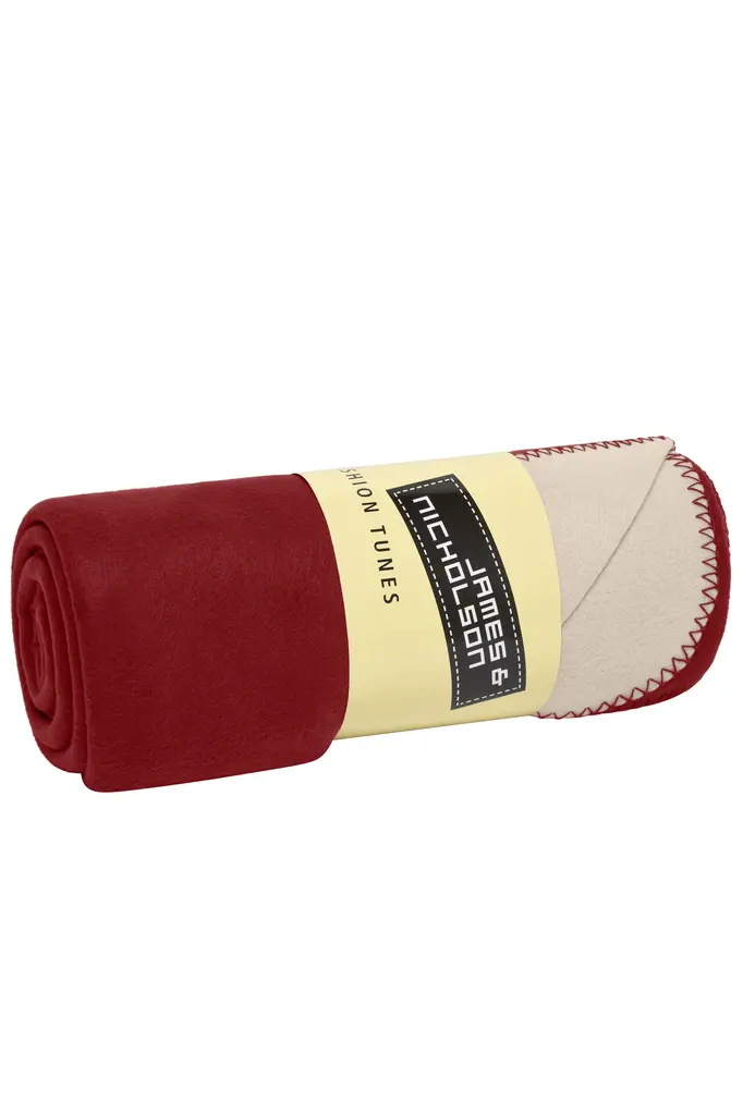 Flis deka JN952 bordeaux/cream one size-0