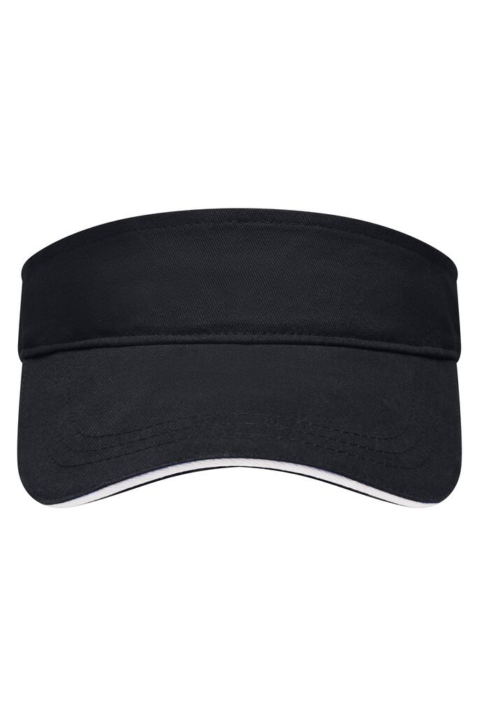 Sunvisor kapa MB6123 black/white one size-0