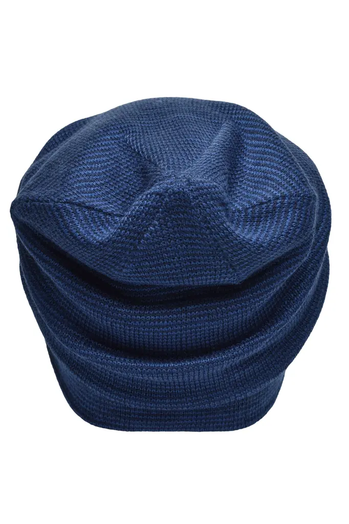 Pletena kapa MB7118 denim/navy one size-3