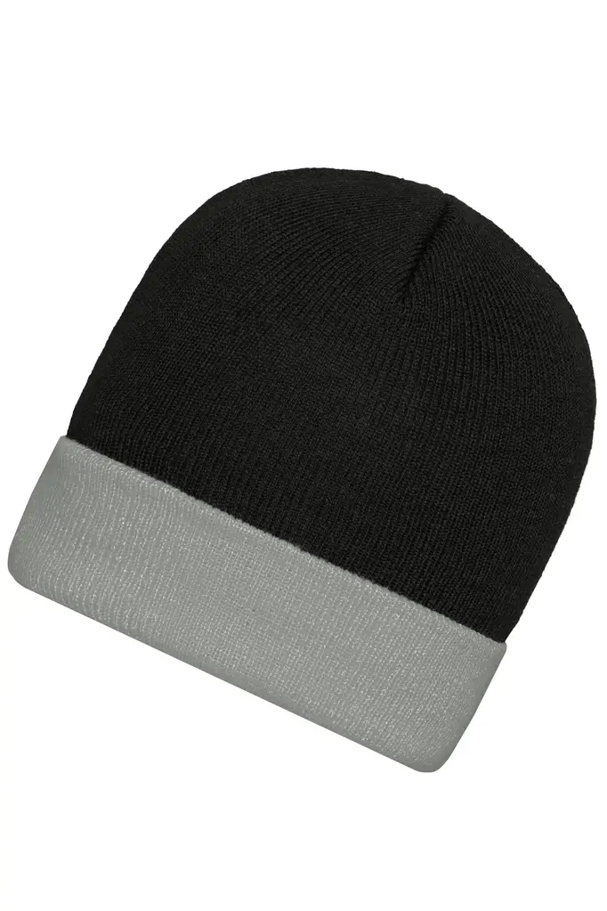 Pletena kapa MB7550 black/grey one size-1