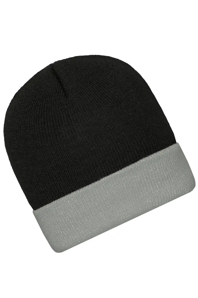 Pletena kapa MB7550 black/grey one size-2