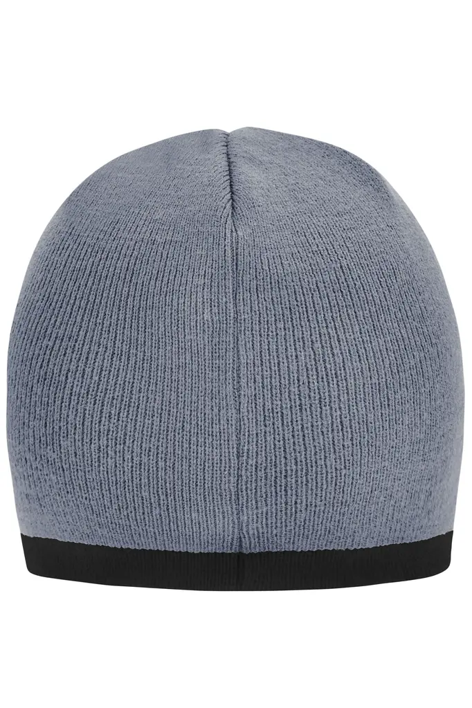 Pletena kapa MB7584 light-grey/dark-grey one size-7