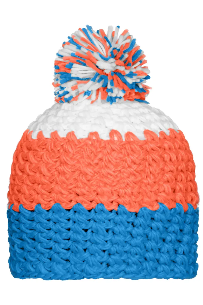 Zimska kapa MB7940 pacific/neon-orange/white one size-3