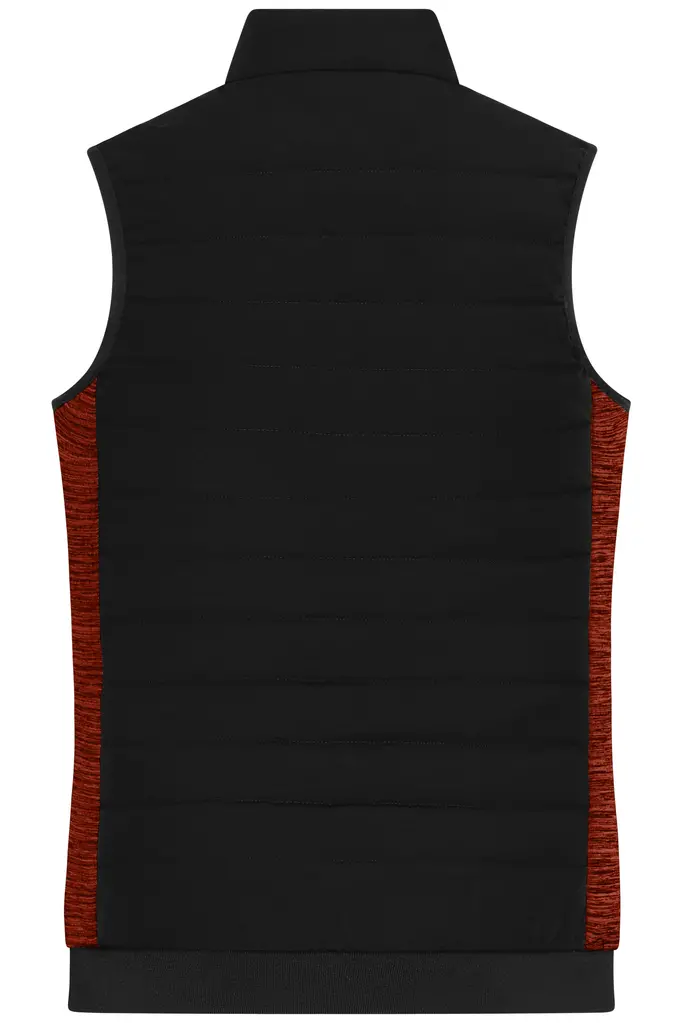 Ženski prsluk JN1863 black/red-melange XS-3