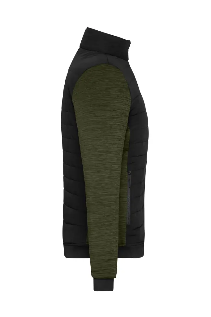 Ženska jakna JN1865 black/olive-melange XS-5