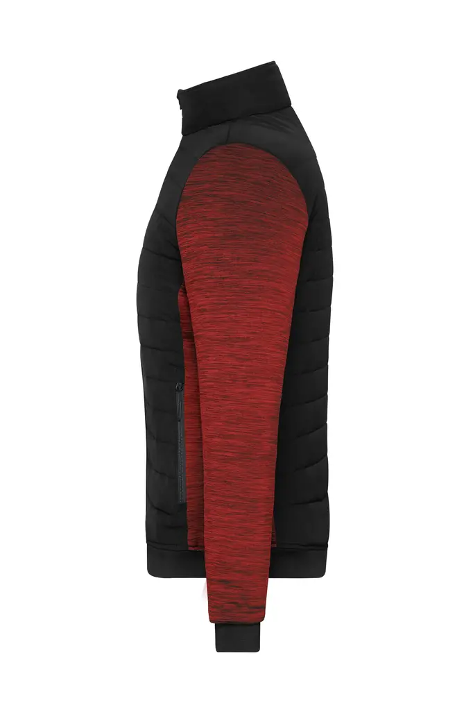 Ženska jakna JN1865 black/red-melange XS-4