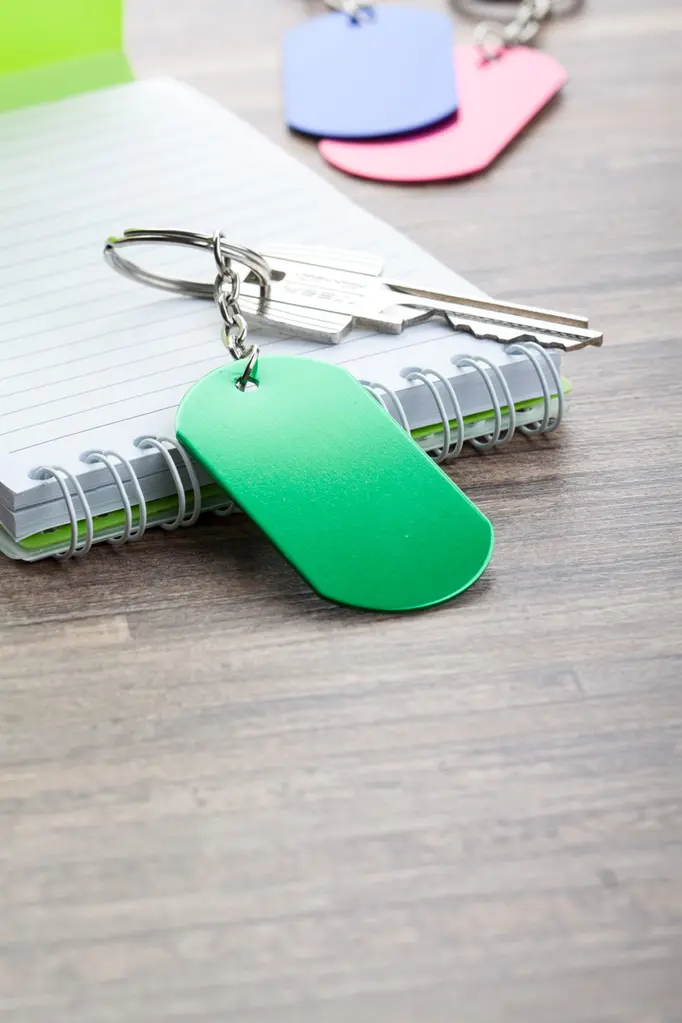 Privjesak za ključeve Wardim AP741192 green 29×54×1 mm-4