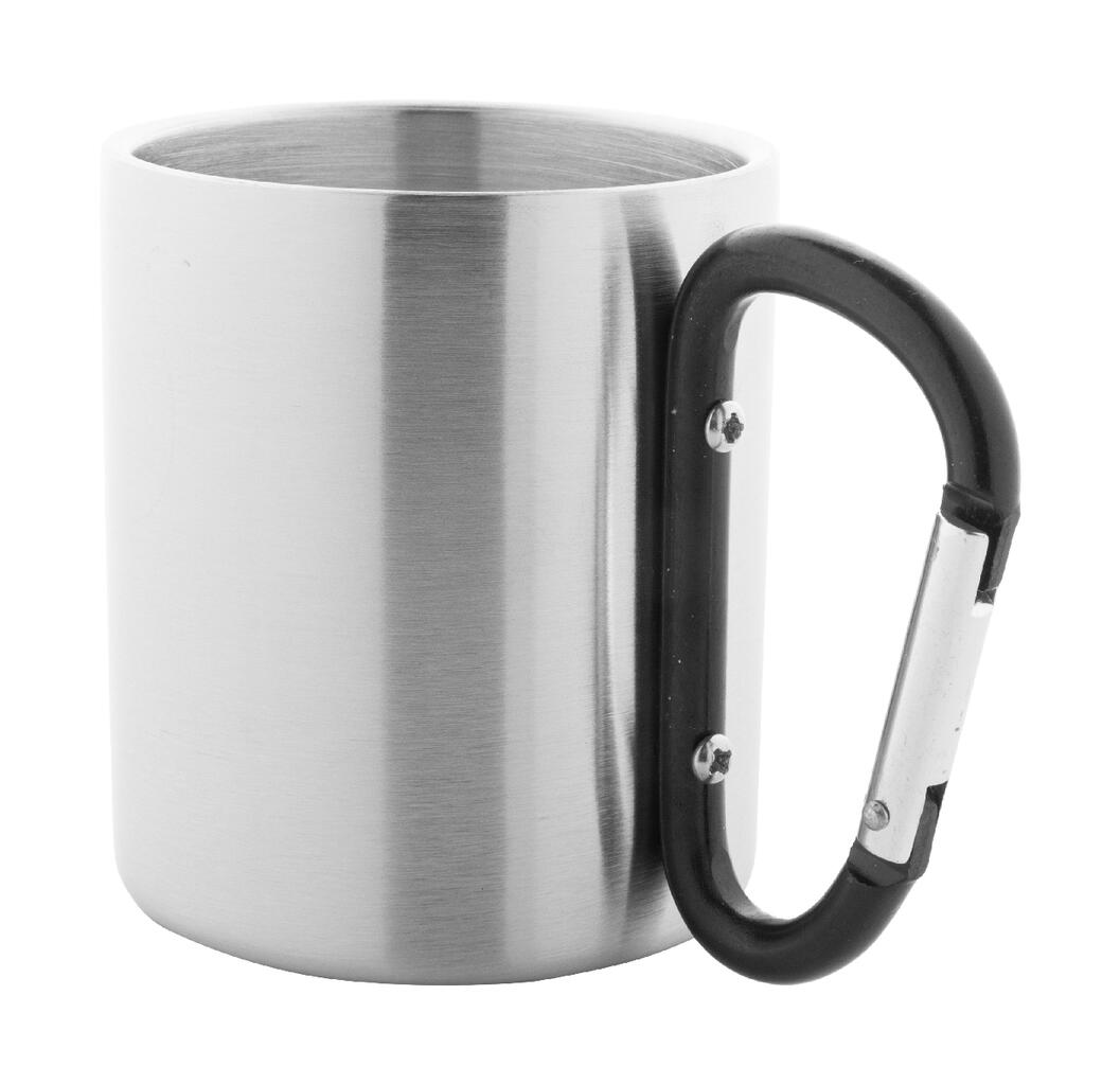 Šalica od nehrđajućeg čelika Cadisha AP741563 black ø70×80 mm-1