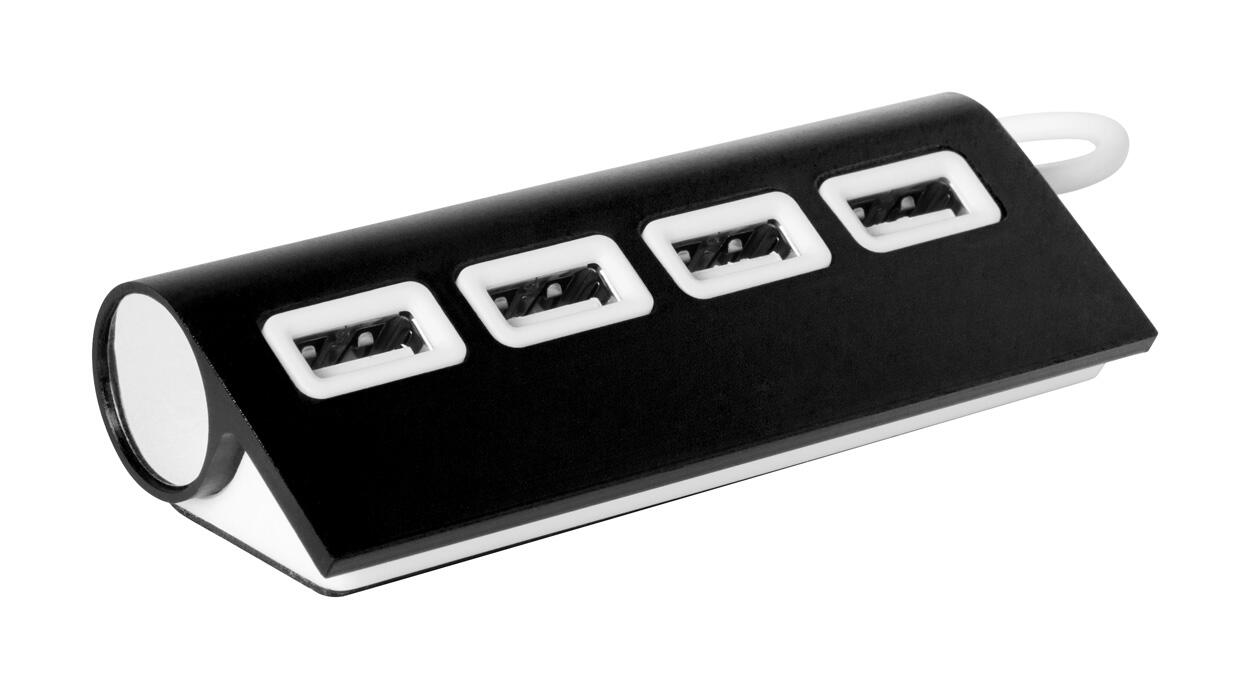 USB hub Wudge AP781137 black 89×21×37 mm-0