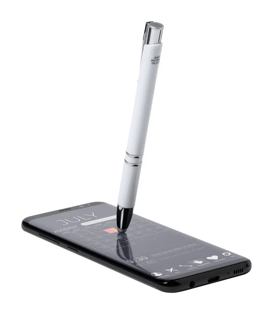 Antibakterijska kemijska olovka Clonnel AP721809 white ø10×139 mm-4