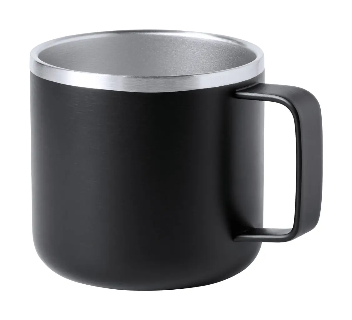 Šalica od nehrđajućeg čelika Tendust AP722182 black ø85×80 mm-0