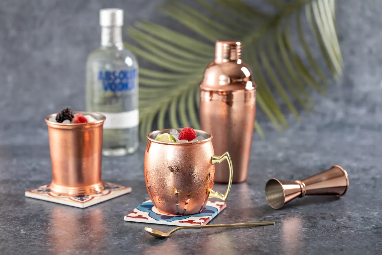 Čaša za koktel Mule AP722525 pink, rose ø93×100 mm-2