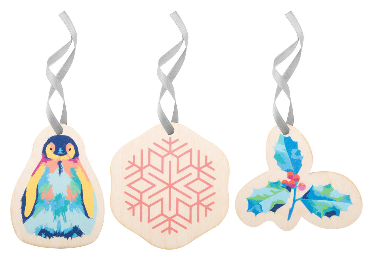 Ukras za božićno drvce CUSTOM MADE CreaJul Wood AP716491 silver-0