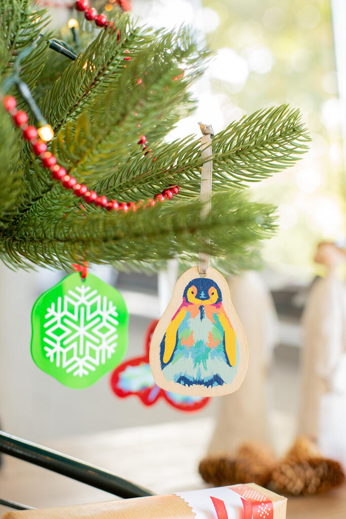 Ukras za božićno drvce CUSTOM MADE CreaJul Wood AP716491 silver-7