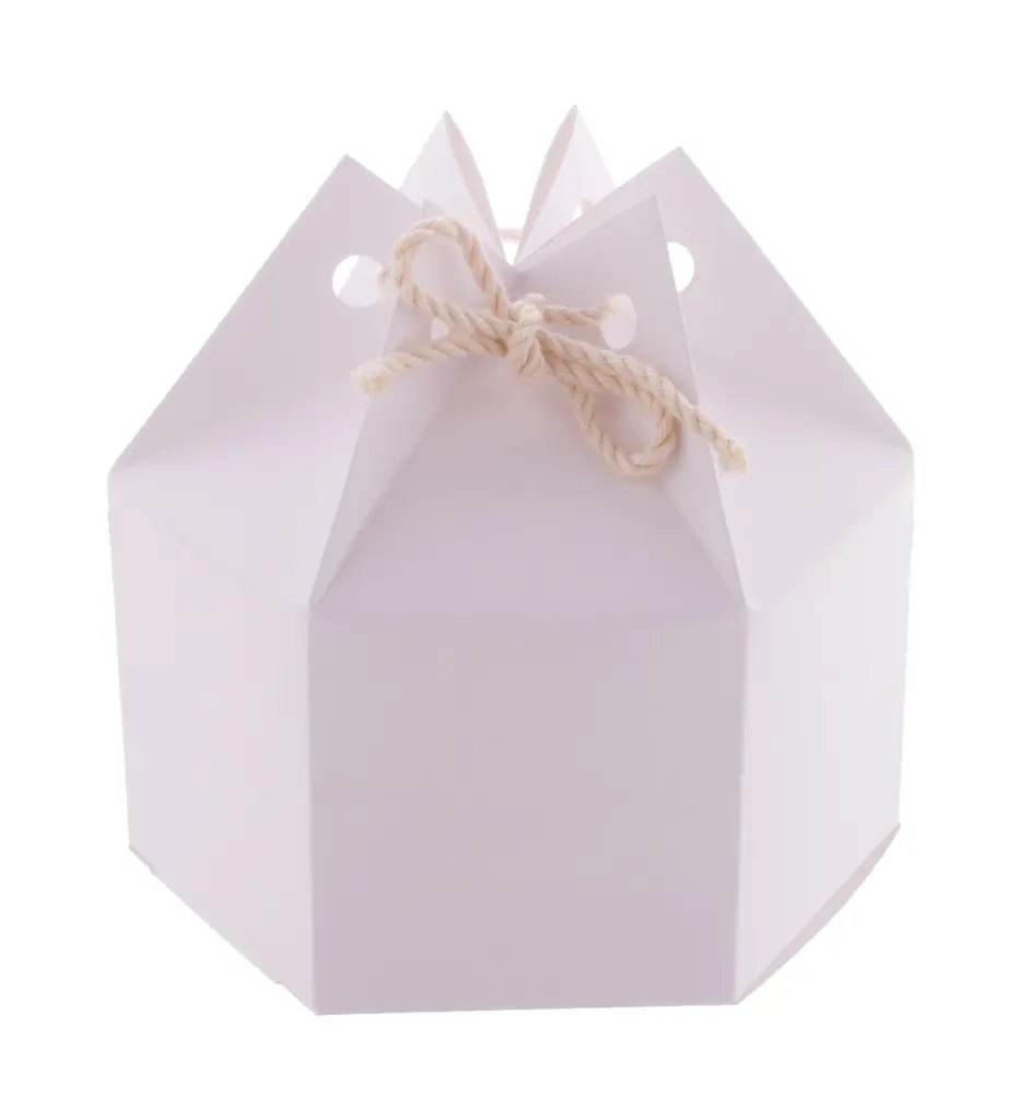 Šesterokutna poklon kutija CreaBox HexaCord M AP716640 white-1