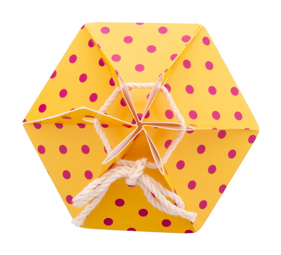 Šesterokutna poklon kutija CreaBox HexaCord M AP716640 white-3