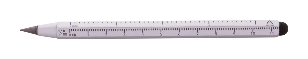 Olovka bez tinte s ravnalom Ruloid AP800493 silver-0