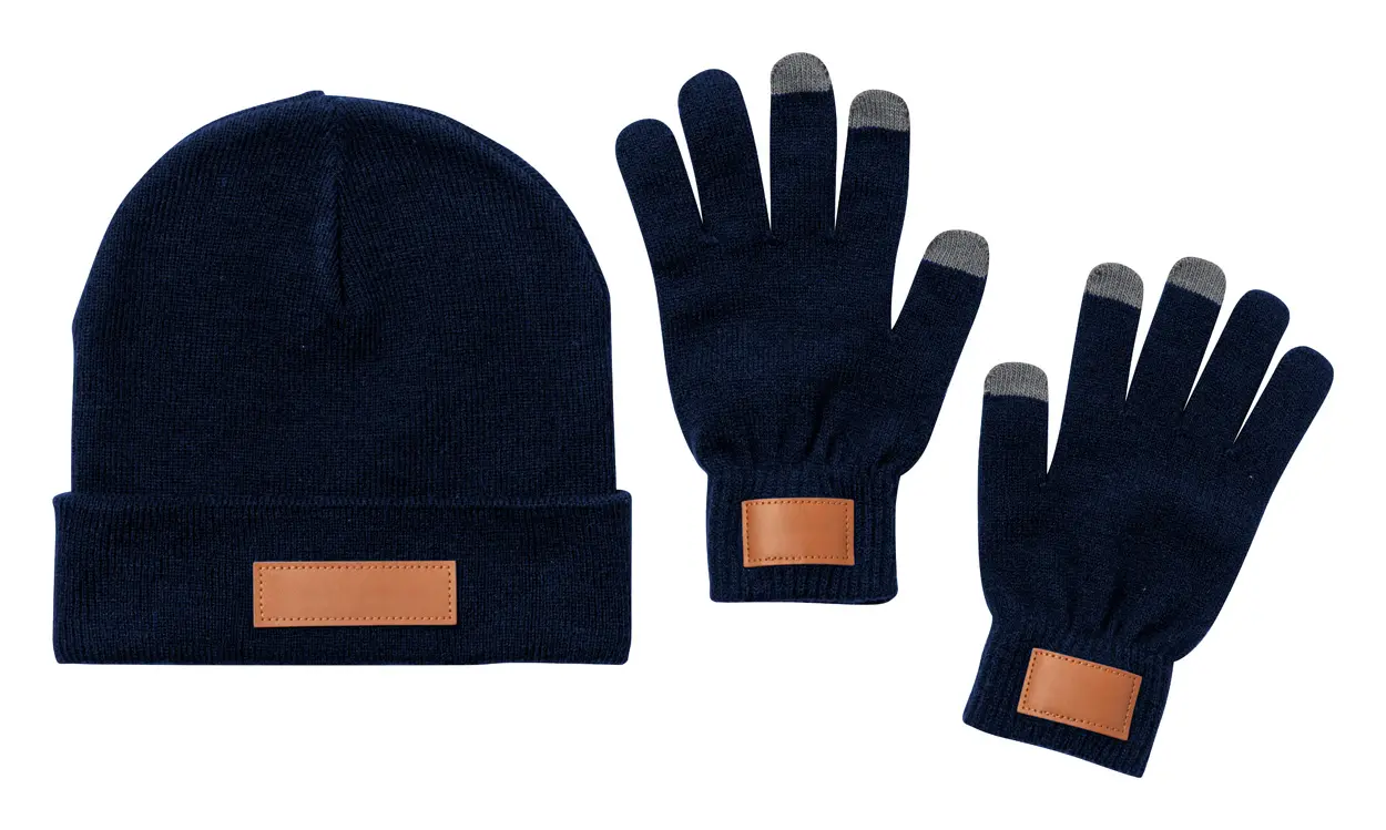 Set šešira i rukavica Prasan AP722689 dark blue One size fits all-0
