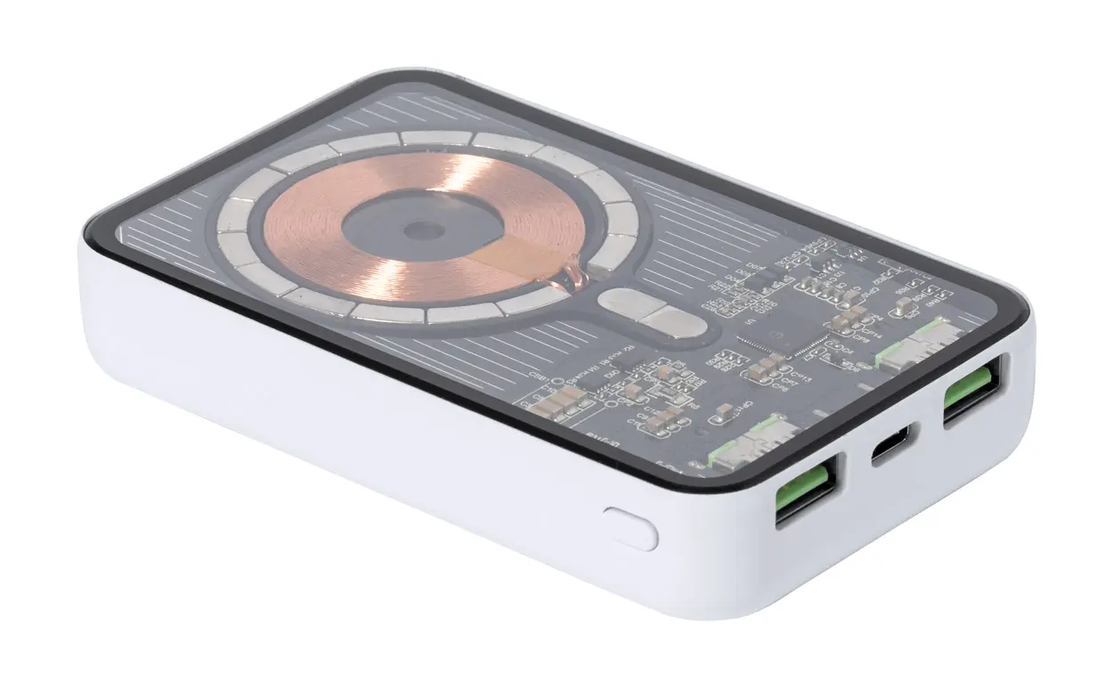 Prozirni Power bank Fanor AP733374 white 69×109×19 mm-3
