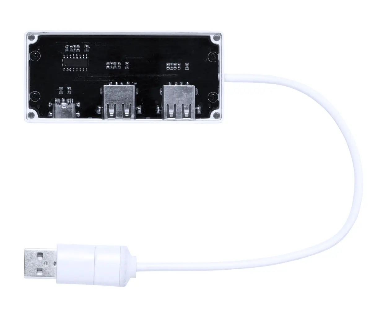 Prozirni USB hub Brante AP733375 white 80×11×37 mm-3