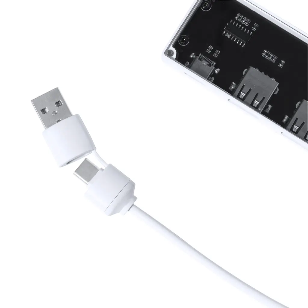 Prozirni USB hub Brante AP733375 white 80×11×37 mm-5