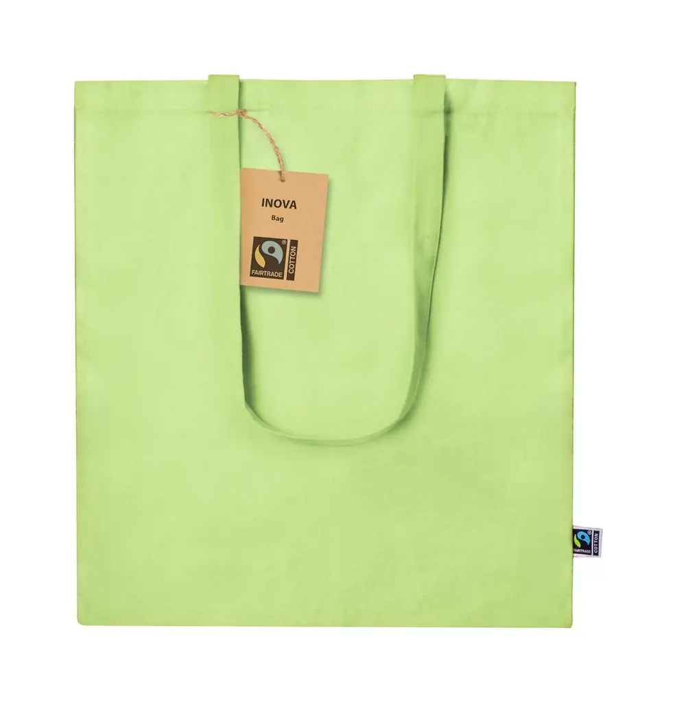 Fairtrade torba za kupovinu Trap AP733875 lime green 380×420 mm-1
