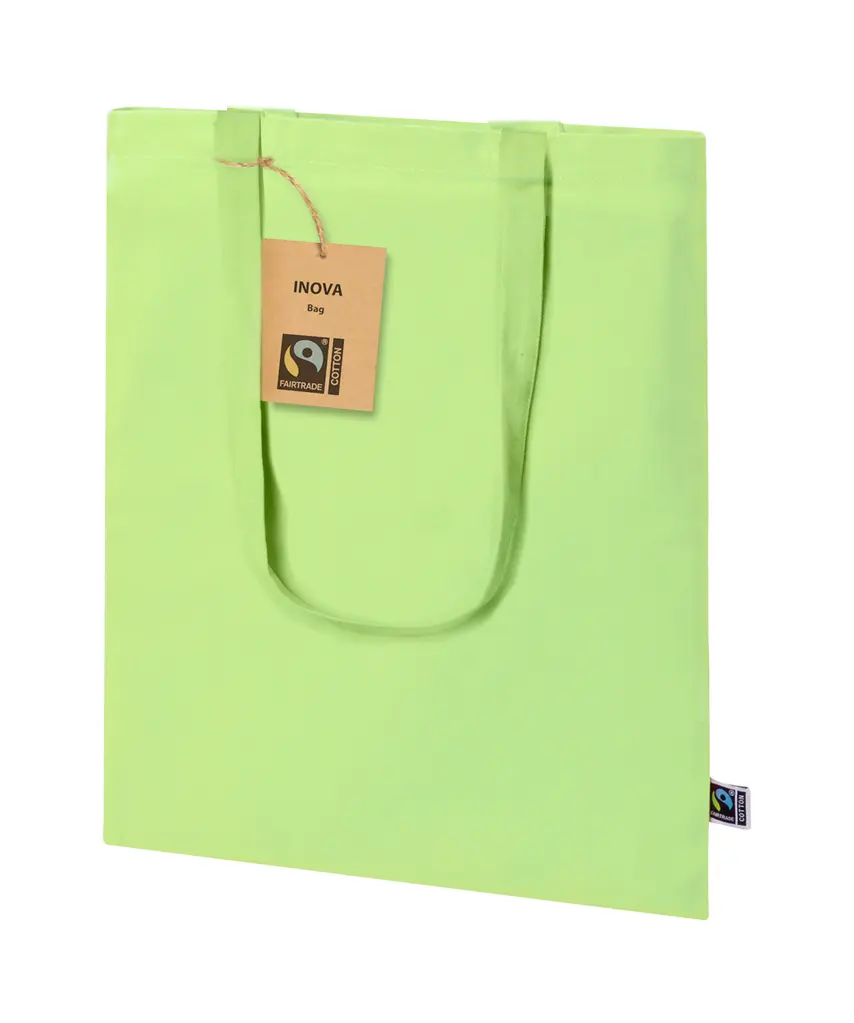 Fairtrade torba za kupovinu Trap AP733875 lime green 380×420 mm-2