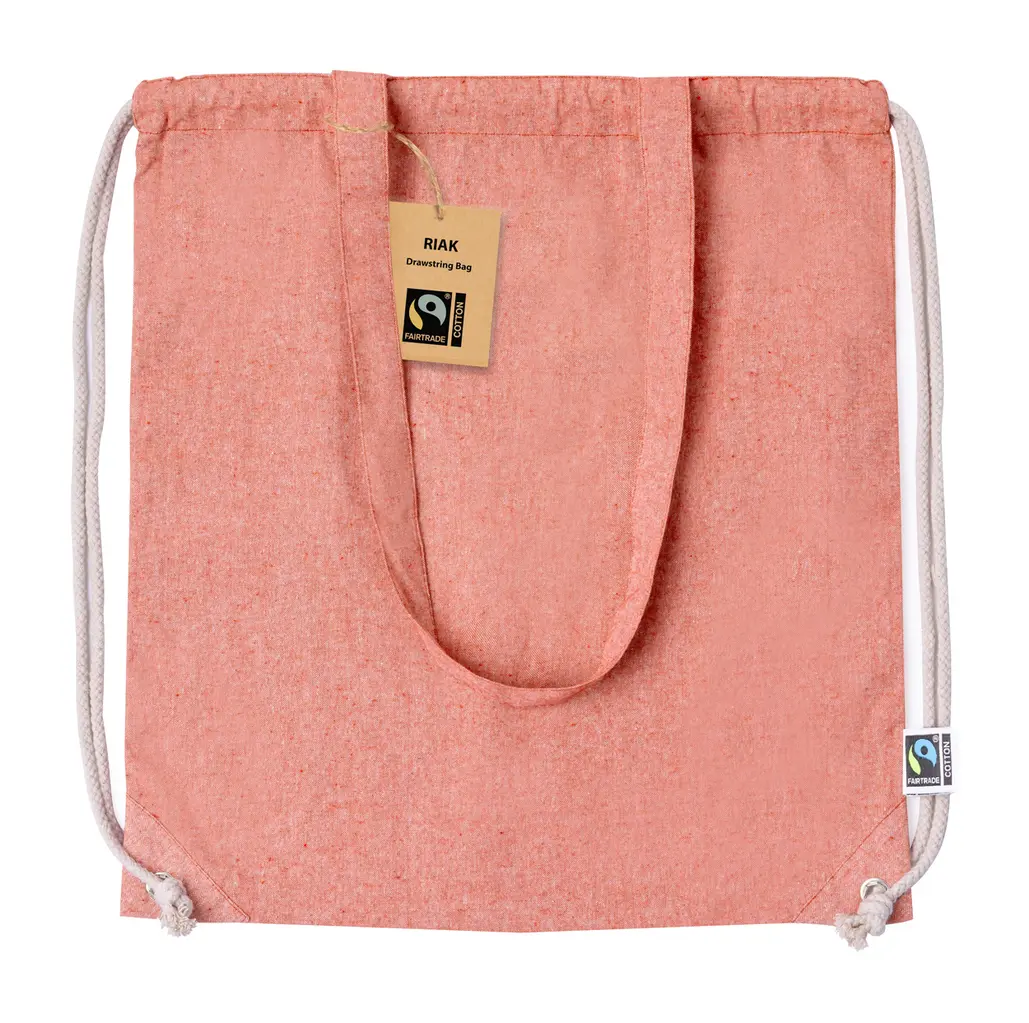 Fairtrade vrećica s uzicom Nefra AP733876 red 380×420 mm-0