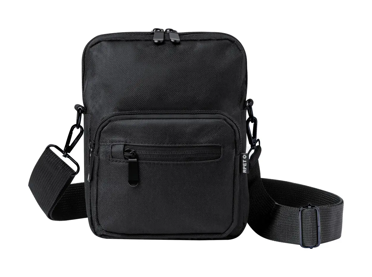 RPET Torba oko ramena Otria AP733996 black 160×210×50 mm-1