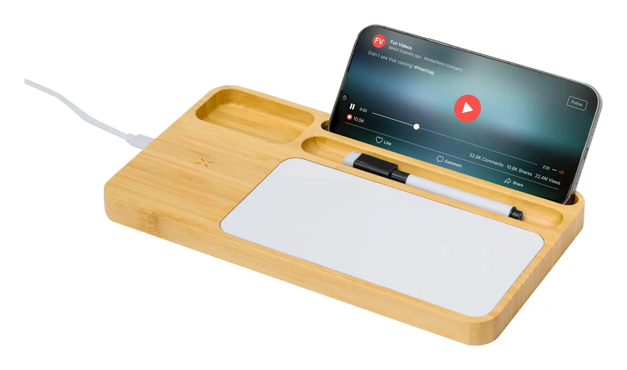 Organizator s bežičnim punjačem Sirae AP733942 natural 255×140×17 mm-1