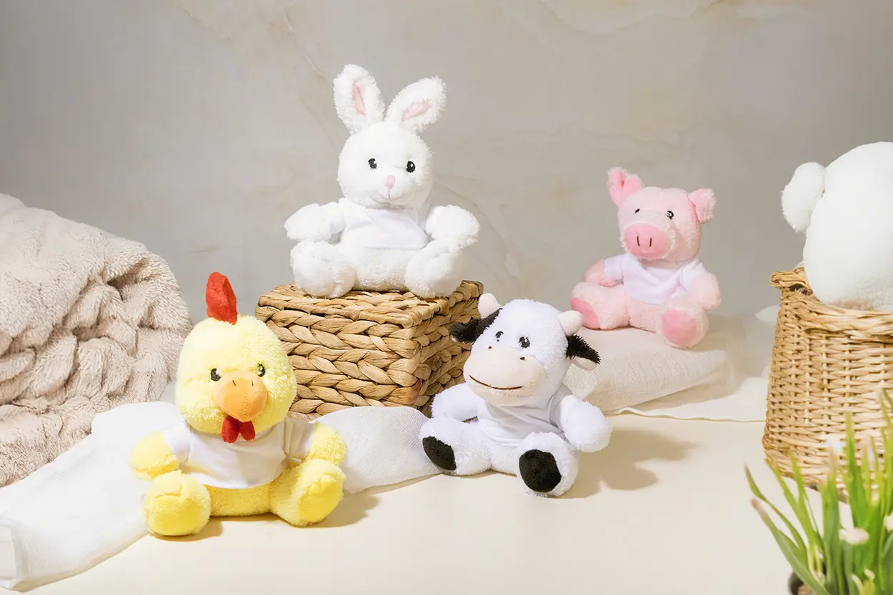 RPET Plišana krava Remoo AP844055 white-5 RPET Plišana krava Remoo AP844055 white-5