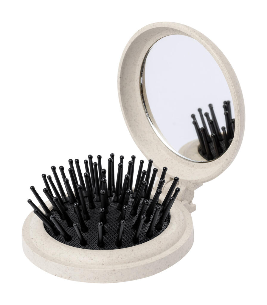 Ogledalo s četkom za kosu Webrush AP733673 natural ø66×28 mm-0
