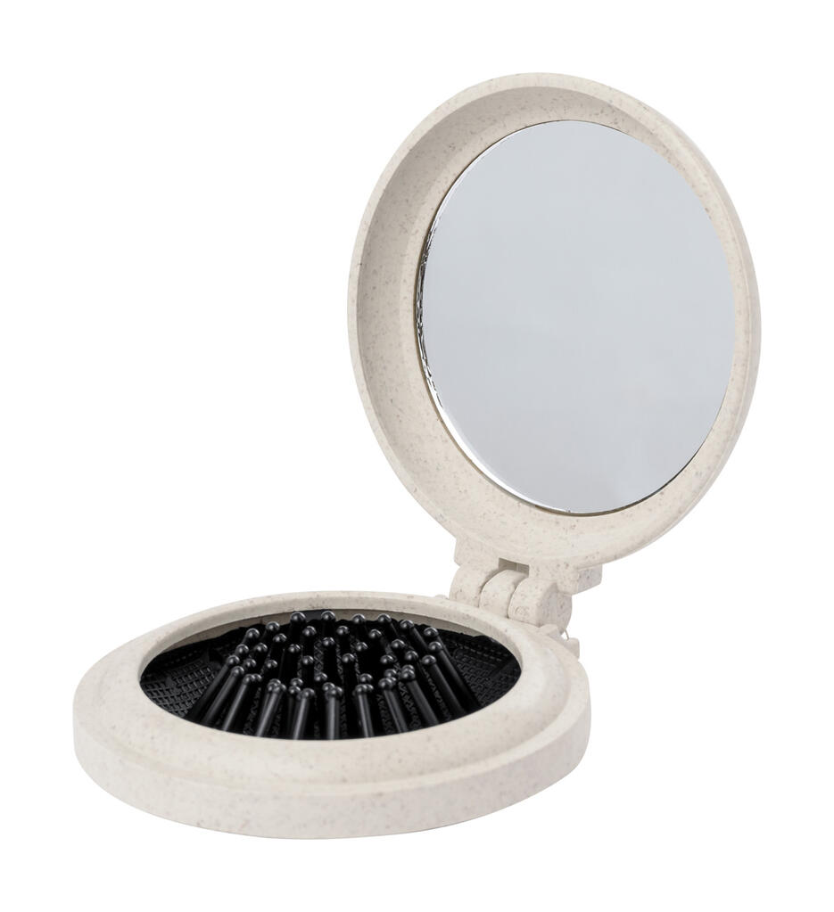 Ogledalo s četkom za kosu Webrush AP733673 natural ø66×28 mm-5